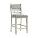 Amherst Counter Side Chair W/Fabric Cushion White Finish (2 Per Pack) - Furniture House (VA)