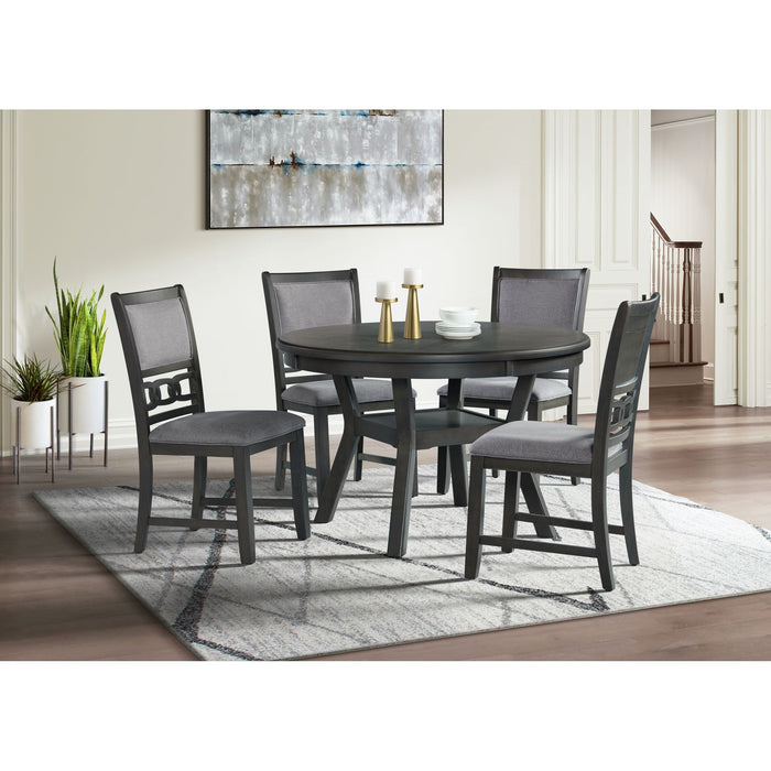 Amherst Dining Table w/Wood Leg Grey Finish