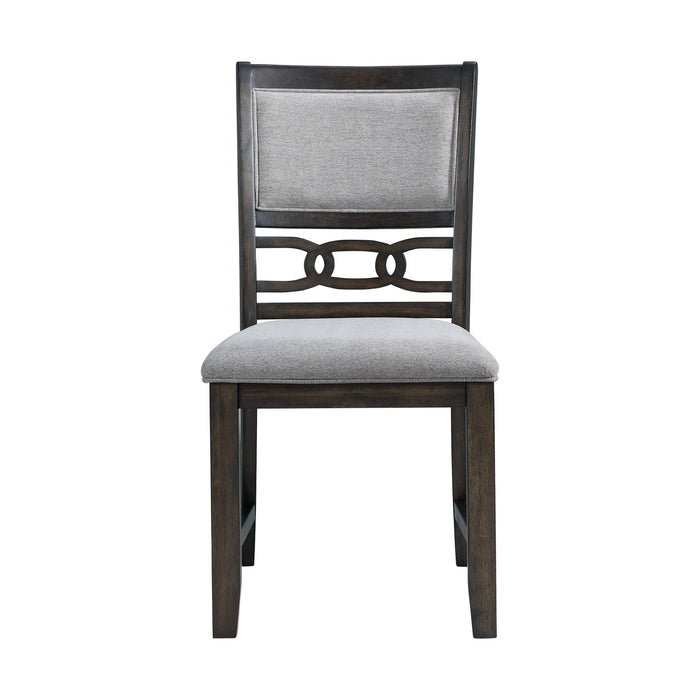 Amherst Dining Side Chair W/Fabric Cushion Dark Finish (2 Per Pack) - Furniture House (VA)