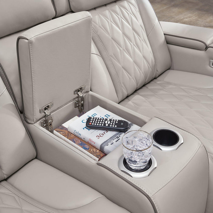 Boyington Power Reclining Loveseat with Console - Furniture House (VA)
