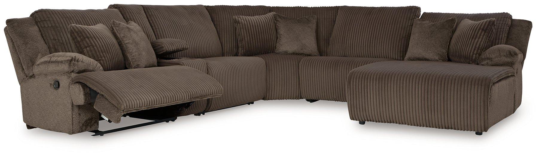 Top Tier Reclining Sectional with Chaise - Furniture House (VA)