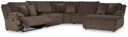 Top Tier Reclining Sectional with Chaise - Furniture House (VA)
