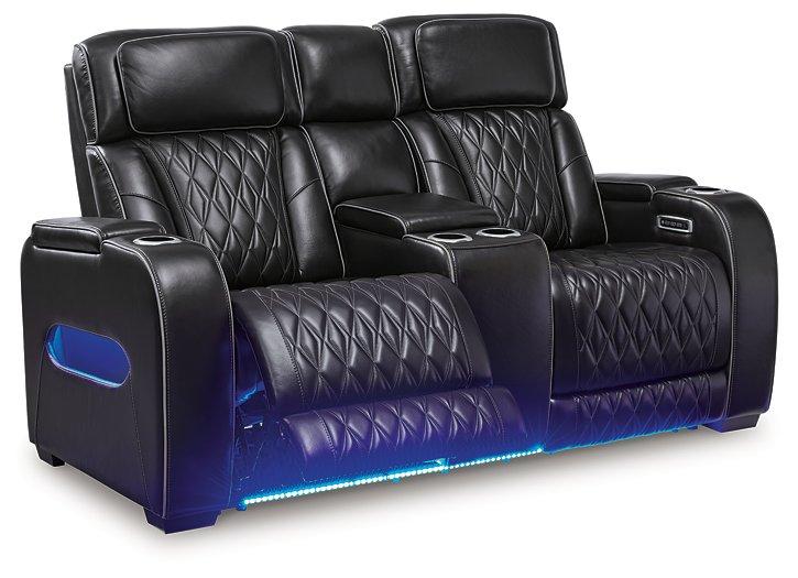 Boyington Power Reclining Loveseat with Console - Furniture House (VA)
