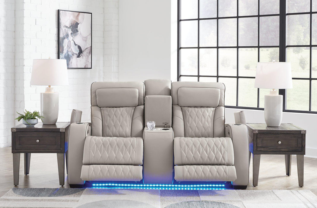Boyington Power Reclining Loveseat with Console - Furniture House (VA)