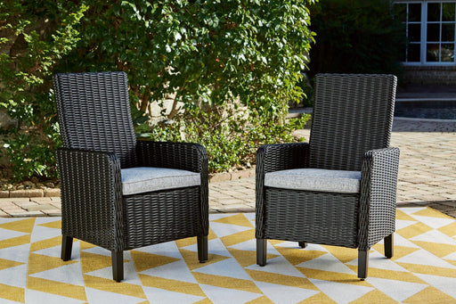 Beachcroft Outdoor Arm Chair with Cushion (Set of 2) - Furniture House (VA)
