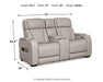 Boyington Power Reclining Loveseat with Console - Furniture House (VA)