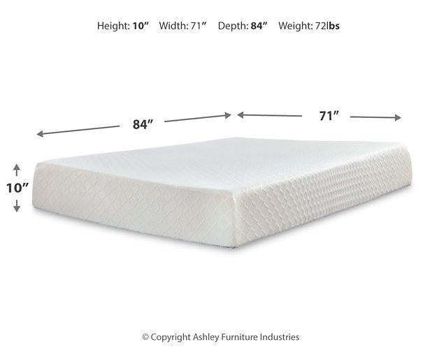 10 Inch Chime Memory Foam Mattress Set - Furniture House (VA)