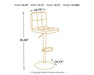 Bellatier Adjustable Height Bar Stool - Furniture House (VA)