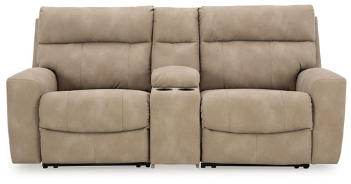 Next-Gen DuraPella Power Reclining Sectional Loveseat with Console - Furniture House (VA)