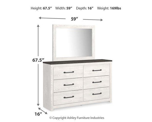 Gerridan Dresser and Mirror - Furniture House (VA)
