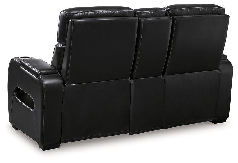 Boyington Power Reclining Loveseat with Console - Furniture House (VA)