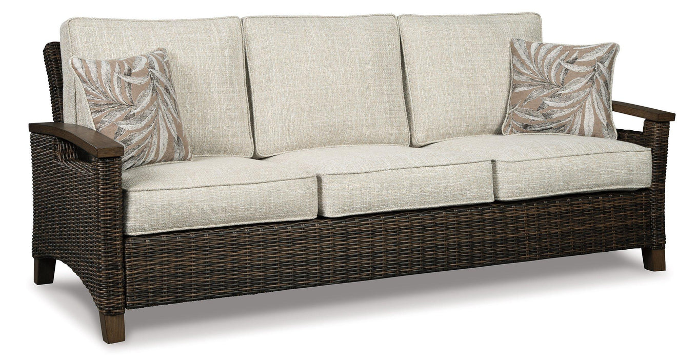 Paradise Trail Outdoor Sofa, Lounge Chairs and Fire Pit Table - Furniture House (VA)