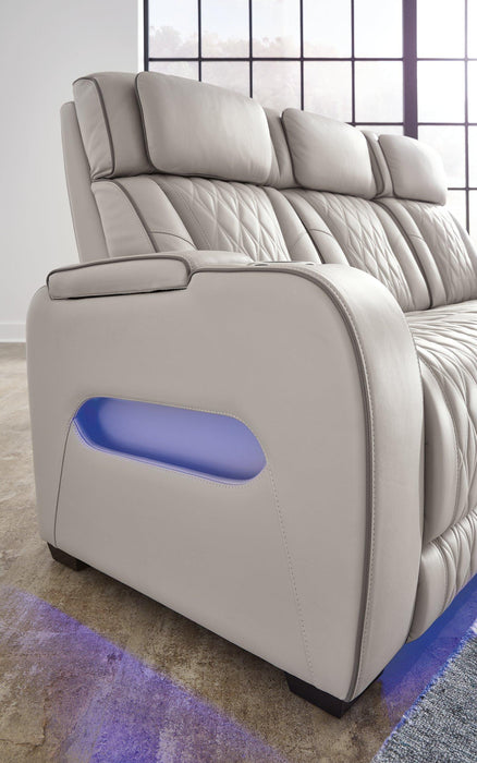 Boyington Power Reclining Loveseat with Console - Furniture House (VA)