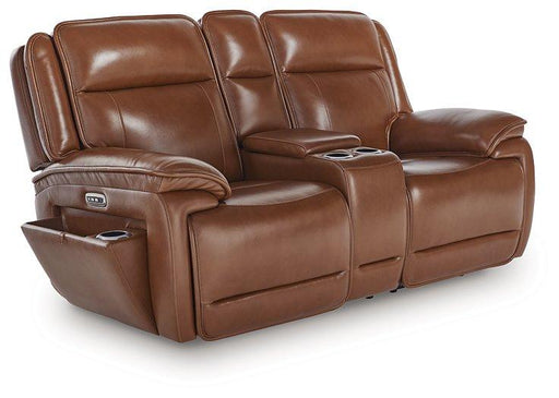 Healy Pier Power Reclining Loveseat with Console - Furniture House (VA)
