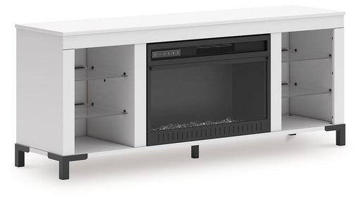 Brollevi 60" TV Stand with Electric Fireplace - Furniture House (VA)