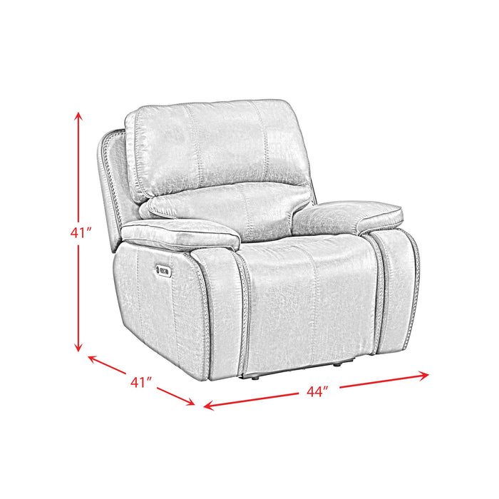 Atlantis Power Motion Recliner with Power Head Recliner in Heritage Brown