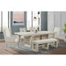 Avalanche Dining Bench in Antique White - Furniture House (VA)