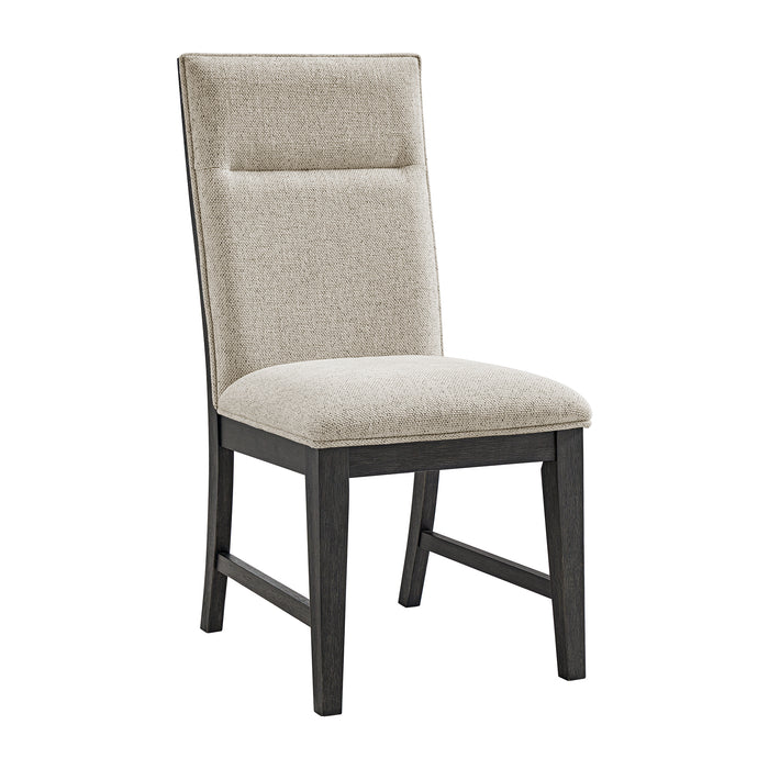 Axel Dining Chair with Light Grey Fabric in Espresso (2 Per Carton)