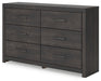Hollivern Dresser and Mirror - Furniture House (VA)