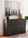 Hollivern Dresser and Mirror - Furniture House (VA)