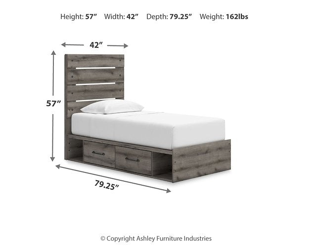 Graystorm Bed with Storage - Furniture House (VA)