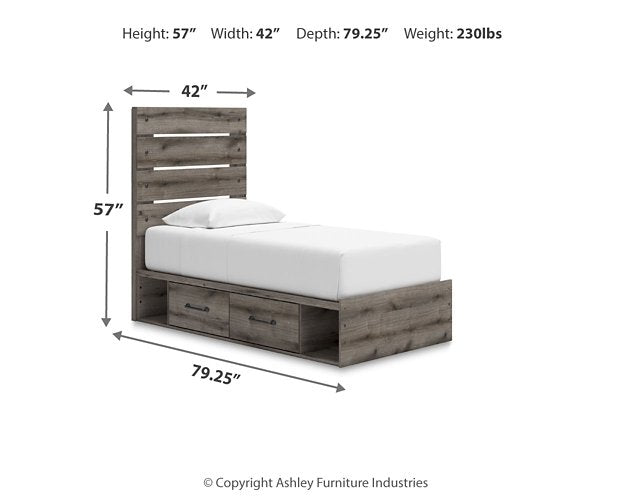 Graystorm Bed with Storage - Furniture House (VA)