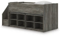 Frandern Loft Bed with Bookcase Storage - Furniture House (VA)