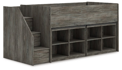 Frandern Loft Bed with Bookcase Storage - Furniture House (VA)