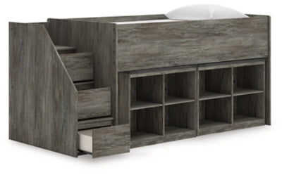 Frandern Loft Bed with Bookcase Storage - Furniture House (VA)