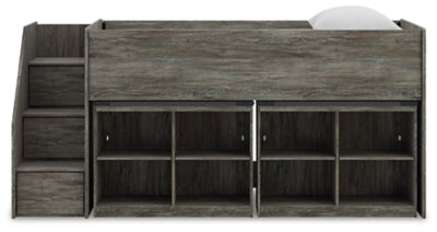 Frandern Loft Bed with Bookcase Storage - Furniture House (VA)