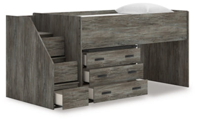 Frandern Loft Bed with Drawer Storage - Furniture House (VA)