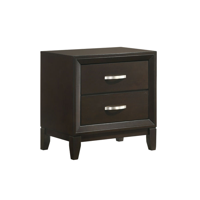 Beaumont 2-Drawer Nightstand in Merlot