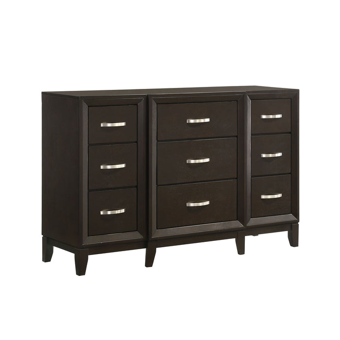 Beaumont 9-Drawer Dresser in Merlot
