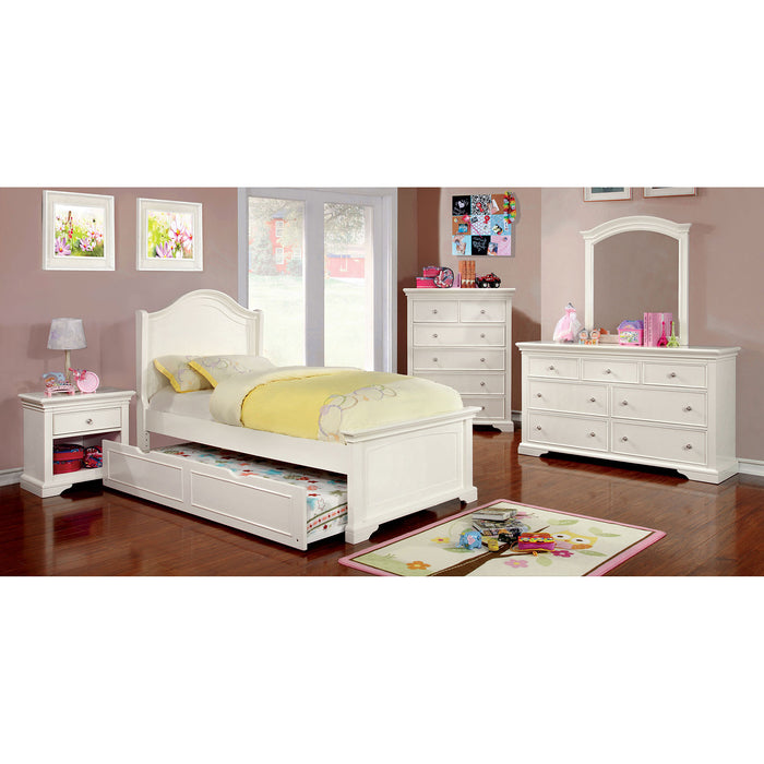White 4 Pc. Twin Bedroom Set