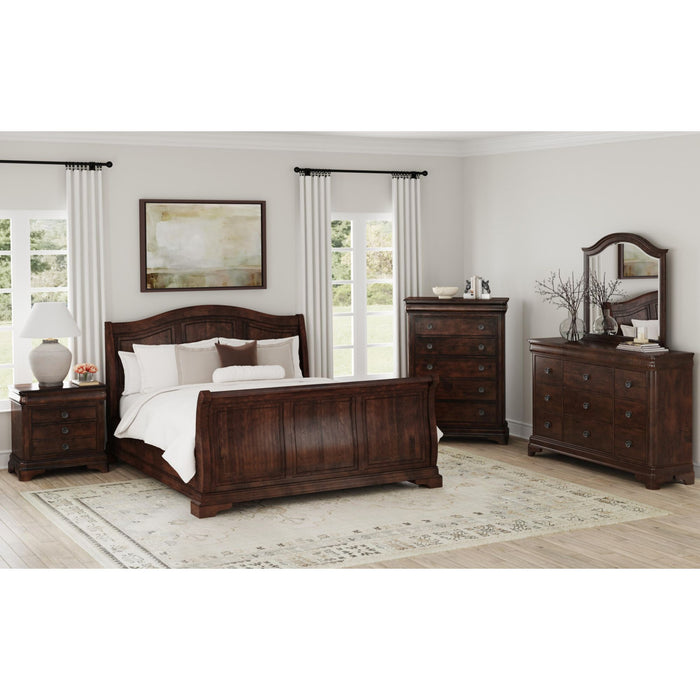 Cameron Cherry Dresser & Mirror Set - Furniture House (VA)