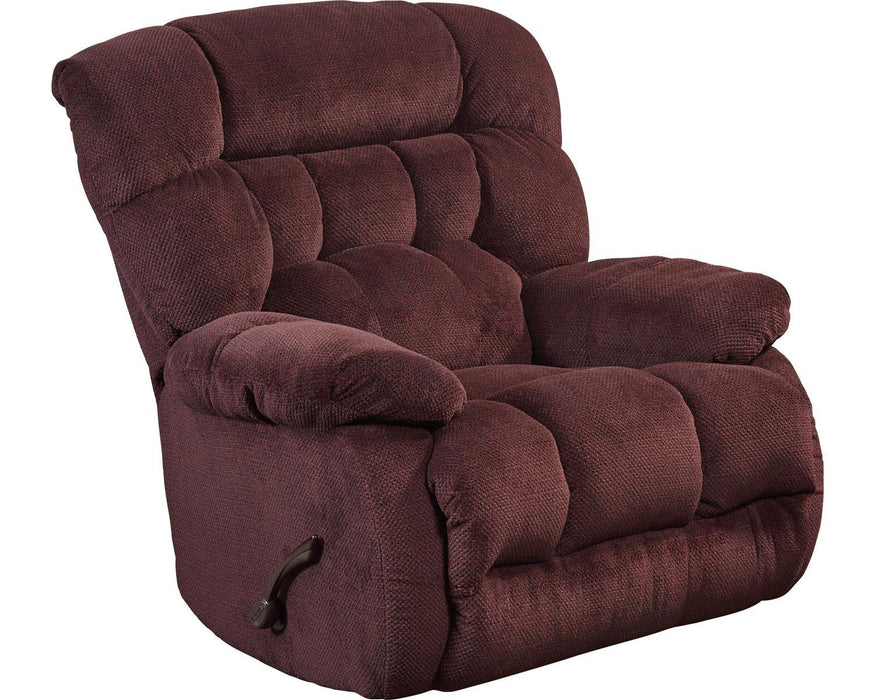 Catnapper Daly Power Lay Flat Recliner in Cranapple