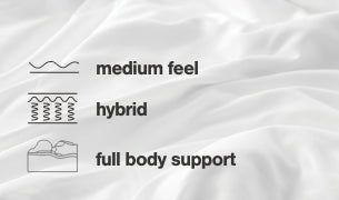 Chime 10 Inch Hybrid 10 Inch Mattress and Pillow - Furniture House (VA)
