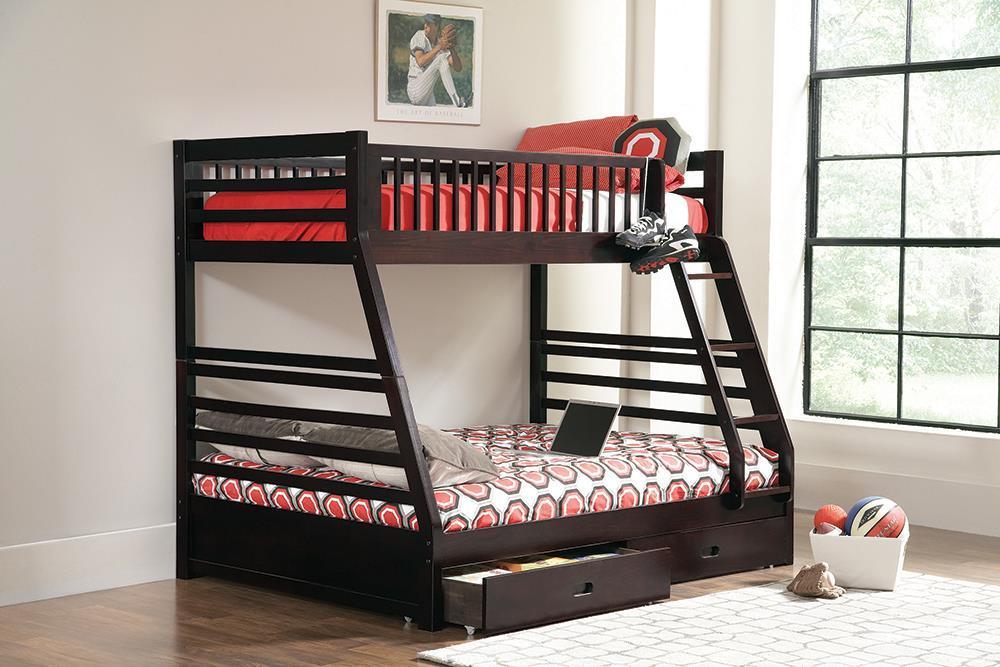 Ashton Twin Over Full 2-drawer Bunk Bed - Furniture House (VA)