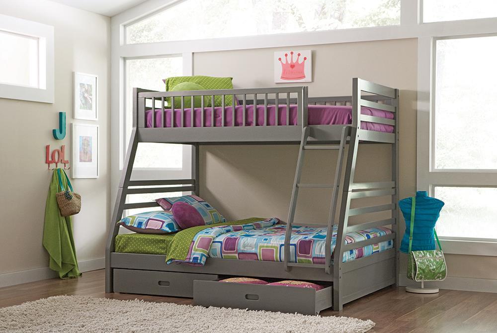 Ashton Twin Over Full 2-drawer Bunk Bed - Furniture House (VA)