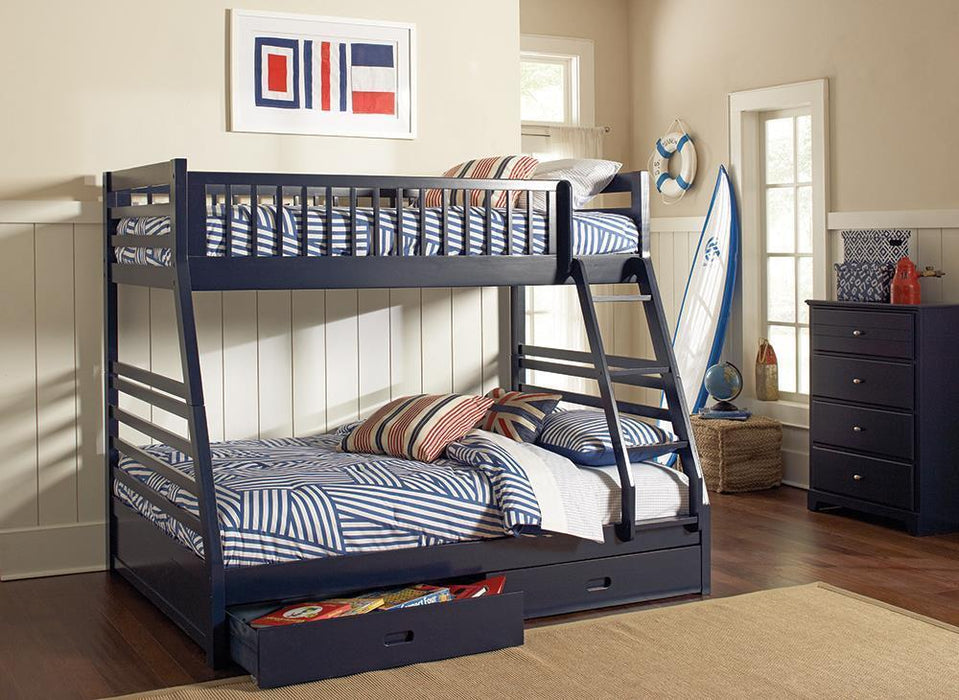 Ashton Twin Over Full 2-drawer Bunk Bed - Furniture House (VA)