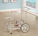 Sarandon 3-tier Serving Cart Chrome and Clear - Furniture House (VA)