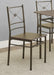 Anna 5-piece Rectangular Dining Set Dark Bronze - Furniture House (VA)