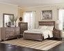 Kauffman California King, E.king, & Queen Panel Bed Washed Taupe - Furniture House (VA)