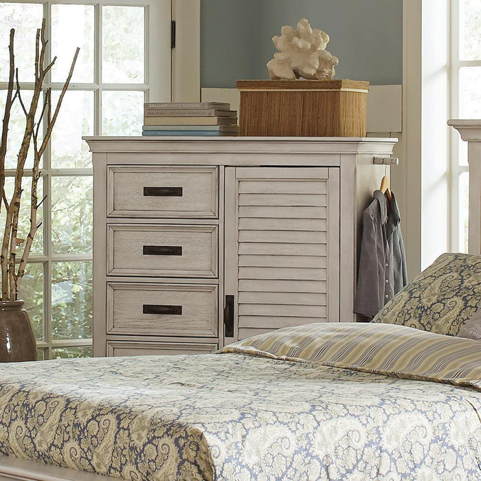 Franco 5-drawer Chest Antique White - Furniture House (VA)