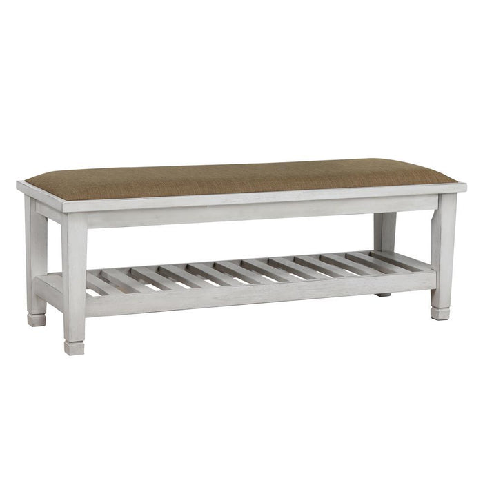 Franco Bench Brown and Antique White - Furniture House (VA)
