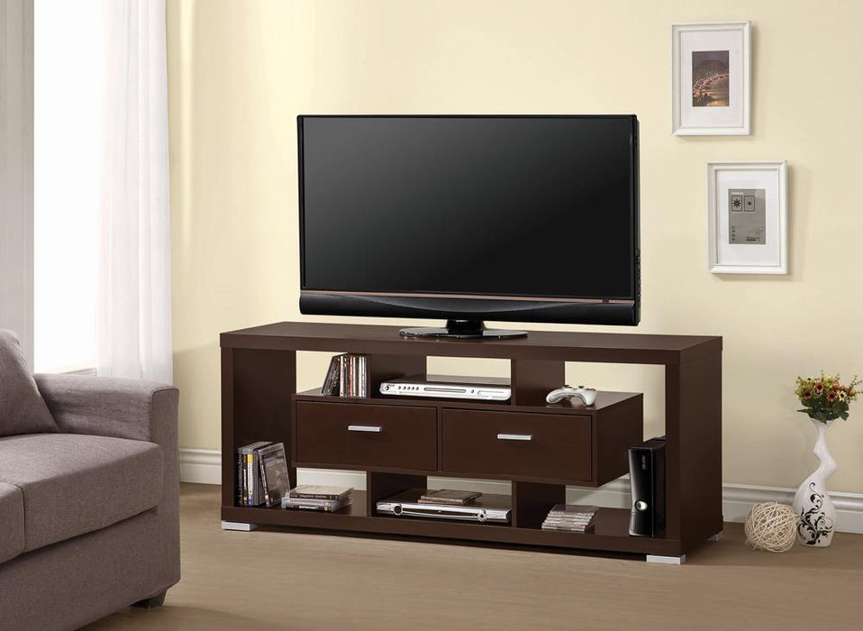 Casey 2-drawer Rectangular TV Console Cappuccino - Furniture House (VA)