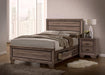 Kauffman California King, E.king, & Queen Panel Bed Washed Taupe - Furniture House (VA)