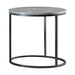 Lainey Faux Marble Round Top End Table Grey and Gunmetal - Furniture House (VA)