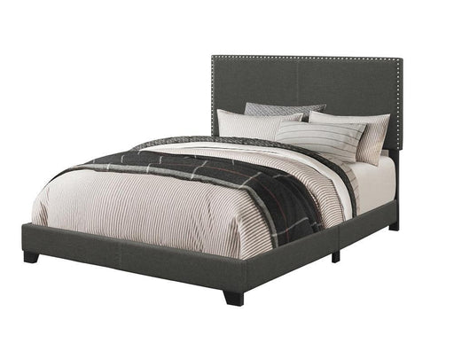 Boyd Upholstered Bed with Nailhead Trim - Furniture House (VA)