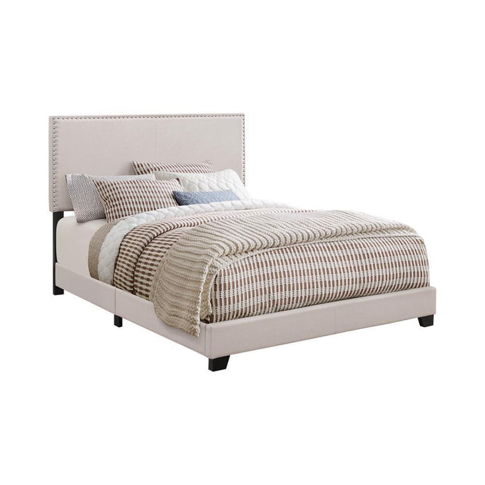 Boyd Upholstered Bed with Nailhead Trim - Furniture House (VA)